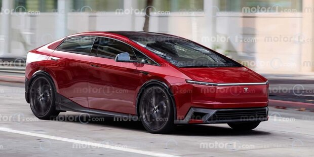 Tesla Model 2 als Rendering