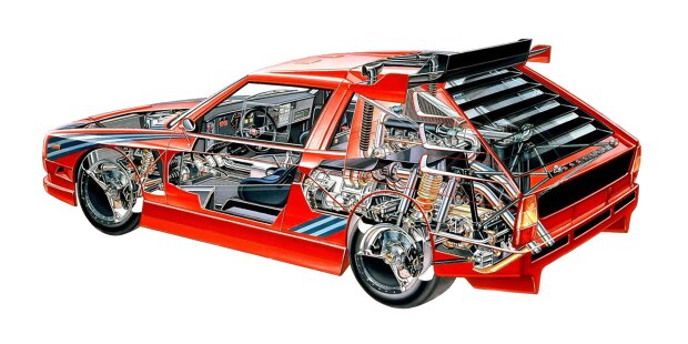 Das ist der Triflux-Motor des Lancia ECV mit über 800 PS
