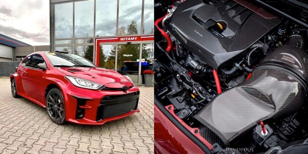 Dieser GR Yaris hat den Motor eines Mitsubishi Lancer Evolution
