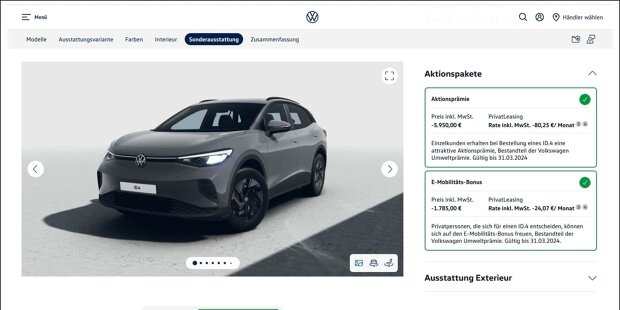 VW gewährt bis zu 7.735 Euro Rabatt auf ID-Modelle