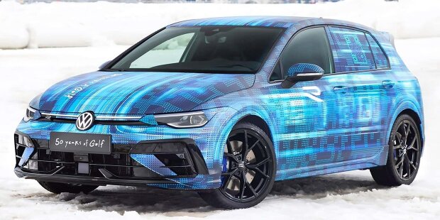 VW Golf R (2024): Facelift-Debüt im Schnee