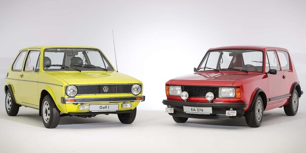 VW EA 276 (1969) und VW Golf I (1974)