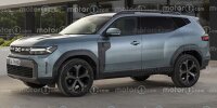 Dacia Bigster (2025) im Rendering von Motor1.com
