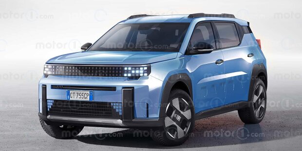 Fiat Giga Panda (2025) im Rendering von Motor1.com