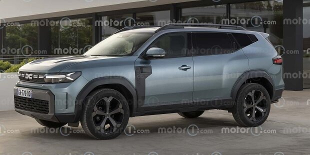 Dacia Bigster (2025) im Rendering Motor1.com