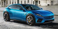 Elektrischer Ferrari (2025) im Rendering