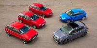 Unterwegs in fünf Generationen des Seat Ibiza