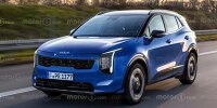 Kia Sportage Facelift (2025) im Rendering von Motor1.com