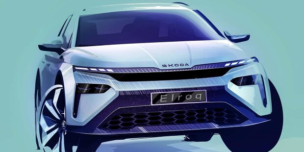Skoda Elroq, erste offizielle Außenzeichnungen