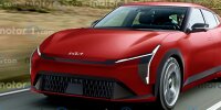 Kia EV8/Stinger im Rendering von Motor1.com