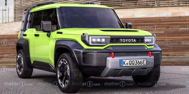 Toyota Mini Land Cruiser im Rendering von Motor1.com