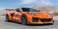 Chevrolet Corvette Zora (2025) im Rendering von Motor1.com