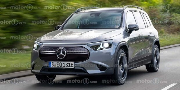 Mercedes GLB (2026) im Rendering von Motor1.com