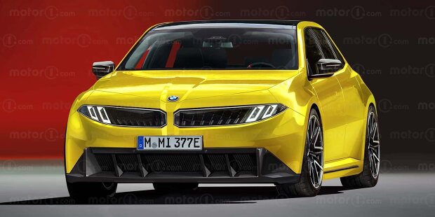 BMW M3 Elektro (2026) im Rendering von Motor1.com