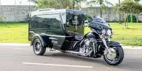 Bild zum Inhalt: Eine Harley-Davidson für die letzte große Reise
