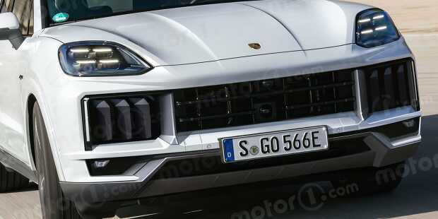 Porsche Cayenne (2026) im Rendering von Motor1.com