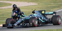 Fahrzeugtausch Hamilton vs. Rossi