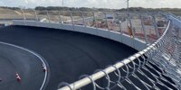 Die fertige Steilkurve in Zandvoort