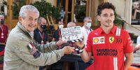 Charles Leclerc bei Dreharbeiten in Monaco