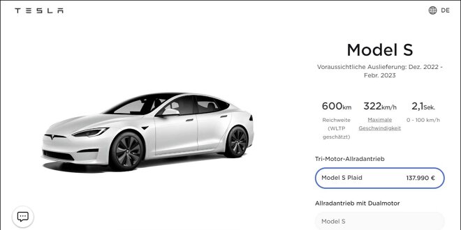 Tesla Model S Plaid - Endlich konfigurierbar