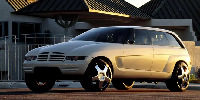 Hier hatte man ein echtes Raumschiff im Planung -  Jeep Wagoneer 2000 Concept