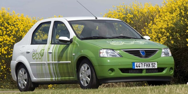 Ein 3-Liter-Auto mit Biodieselantrieb -  Dacia Logan Eco2 Concept