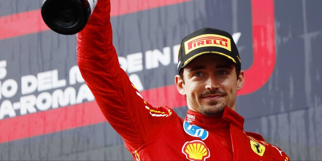 Leclerc mit Podium beim Ferrari-Heimspiel nicht zufrieden -  &quot;Nur glücklich, wenn ich gewinne!&quot;