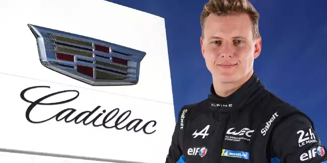 Mick Schumacher Überraschungsgast bei Cadillac-Party - Fans fordern: &quot;Holt Checo!&quot;