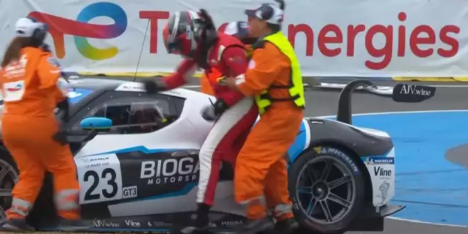 &quot;Road Rage&quot; nach Crash bei der &quot;Road to Le Mans&quot; -  Fahrer rastet völlig aus!