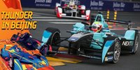 Actiongeladenes Training der Formel E in Peking