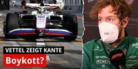 Bei Test in Barcelona: Vettel droht mit Boykott!