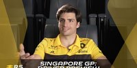 Carlos Sainz blickt auf den Singapur-GP voraus