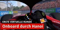 Erste virtuelle Runde durch Hanoi mit Charles Leclerc