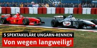 Formel-1-Rennen in Ungarn, die alles andere als langweilig waren!