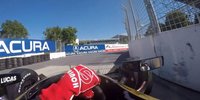 Helmkamera: James Hinchcliffe in Toronto
