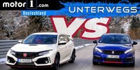 Honda Civic Type R vs. Peugeot 308 GTi | UNTERWEGS