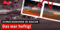 Irrer NASCAR-Crash: Fahrer kracht in Fangzaun und steigt aus!
