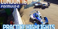 Kleinholz im Freien Training beim Formel-E-Finale