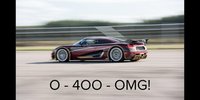 Koenigsegg knackt Bugatti-Rekord für 0-400-0