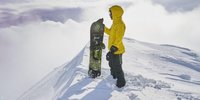Lewis Hamilton beim Snowboarden