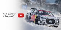 Mattias Ekström beim Promirennen auf Schnee