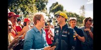 Mit Nico Rosberg hinter den Kulissen in Melbourne