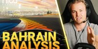 Nico Rosberg erklärt die Strecke in Bahrain