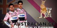 Perez & Ocon über Australien: Koala oder Känguru?