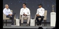 PK mit Toto Wolff und Lewis Hamilton