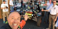 Tim und Tom Coronel vor dem Start der Rallye Dakar