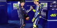 Valentino Rossi trifft auf Maverick Vinales