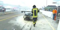 VLN2: Feuer beim Falken-Porsche