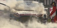 WRX Lettland: Timo Scheiders Ford brennt
