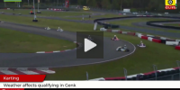 Massenabflug im Regen bei der Kart-EM